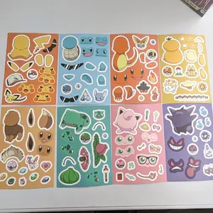 Pokemon 32 Large Customizable Stickers