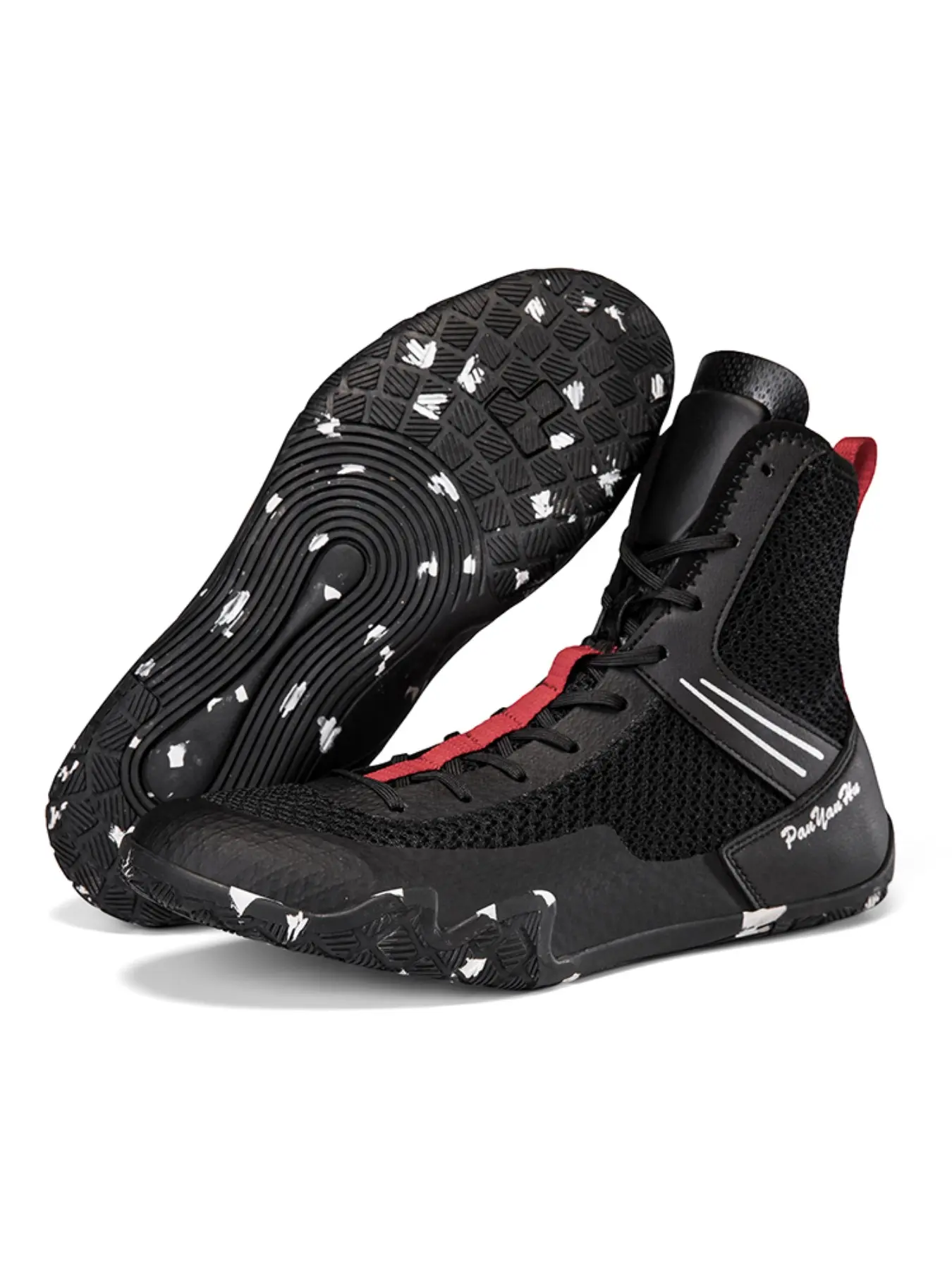 Men's Training Shoes and Sports Shoes, Trendy Fashion Anti-Slip Durable Boxing Wrestling Shoes, Workout Shoes, Ideal for Various Sports Training Scenarios