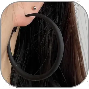 Hoop Earrings for Women Exaggerated Hoops Earring 80s 90s Statement Hoop Earrings Lightweight Anti-Allergy Oversized Hoops Earring for Women