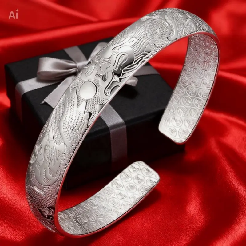 Female Fashionable Dragon and Phoenix Auspicious Bracelet - Adjustable Aesthetic Trendy Jewelry Accessory