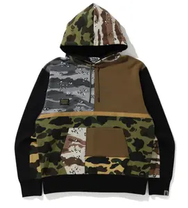 Bape Crazy Camo Pullover Hoodie Black