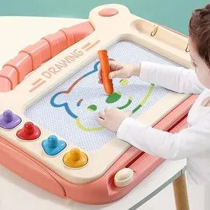 Cartoon Drawing Board Baby Puzzle Magnetic Writing Board Toy Graffiti Magnetic Drawing Board Montessori Toy for Children Gift