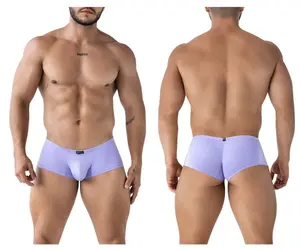 Men's Nylon Blend Pull On Trunk Briefs - Sporty Casual Seamless, Breathable, Body-Contouring Workout Innerwear for Daily Sports & Casual Wear