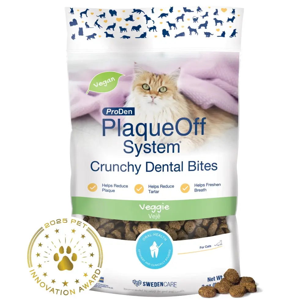 ProDen PlaqueOff System - Crunchy Dental Bites for cats - Veggie flavor