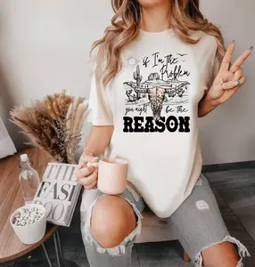 Comfort Colors If I’m The Problem Then You Might Be The Reason Shirt Country Music Concert Tee Wallen Inspired Graphic T-Shirt