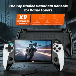 Portable Retro Game Console, 5.5-Inch Large Screen, Ultra HD Graphics Handheld Game Console, Console for Boys Gift Gaming & accessories cool gadgets boys Box Compact game console gamer gifts for him, Father’s Day & Christmas, Ideal Gift for Birthdays