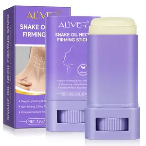 ALIVER Neck Firming Stick Natural 15g 2 Boxes, Rich in Avocado Resin & Jojoba Seed Oil, Tighten Neck, Hydrate & Brighten Skin