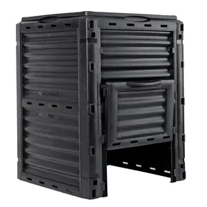 LEMY 80 Gal Compost Bin Fertilizer Tumbler Container, Black