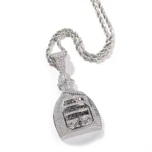 Patron pendant with mini ear pic mens