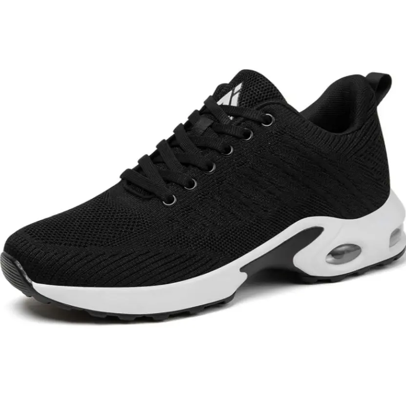 Mishansha Women's Workout Sneakers - Cushioned Air Cushion Knitted Running Shoes with Arch Support, Zoom LIX, Anti-Skid Function for Daily Casual Sports, Breathable Running Sneakers, Arch Support Insoles, Knit Fabric, Volleyball, Equestrian, Rowing, Weigh