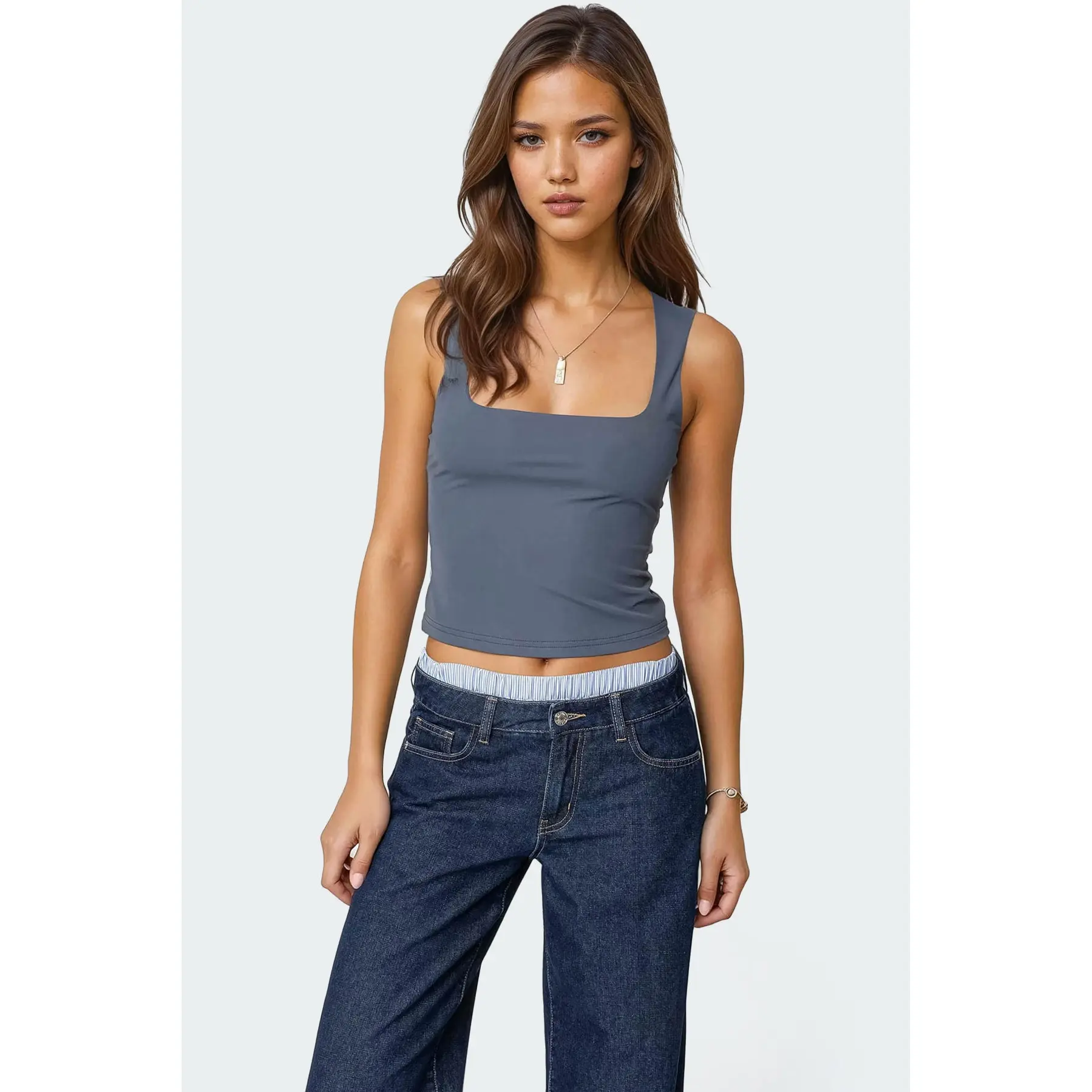 Essy Square Neck Top Essy Square Neck Top