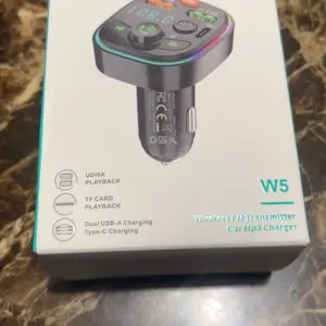All-In-One Wireless Bluetooth-compatible Car Mp3 Player, Dual USB Fast Charging, Fm Transmitter for Car & Hands-Free Calling, Abs Enclosure