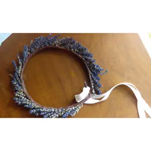 lavender flower hair crown, Autumn Wedding , bridal, bridesmaid, flower girl flower crown,  boho  floral crown (preorde for end of July)