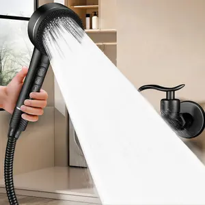 Stylish Prague piano key multicolor shower head with smooth fine pressure boosted flow and minimalist modern design, suitable for daily home showers and bathroom upgrades