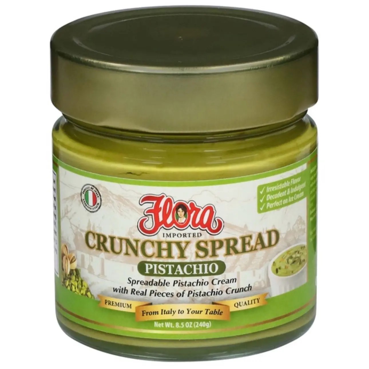 Pistachio Cream Spread  with Unique and Delicious Flavor - Perfect Topping for Desserts protein bomb nutella latte