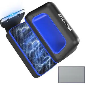 Double-Sided Detachable & Floating Algae Scraper Magnet Glass Cleaner for 0.2-0.4 Inch Fish Tank Glass Cleaning, No Scratches (S)