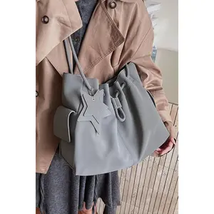 Drawstring Shoulder Bag with Star Charm