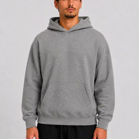 Unisex Pullover Hoodie, Heavyweight Soft Brushed Fleece Long Sleeve Relaxed Fit Casual Streetwear Loungewear Basic Top