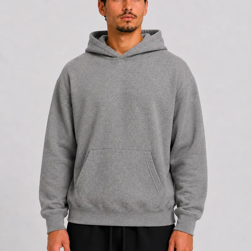 Unisex Pullover Hoodie, Heavyweight Soft Brushed Fleece Long Sleeve Relaxed Fit Casual Streetwear Loungewear Basic Top