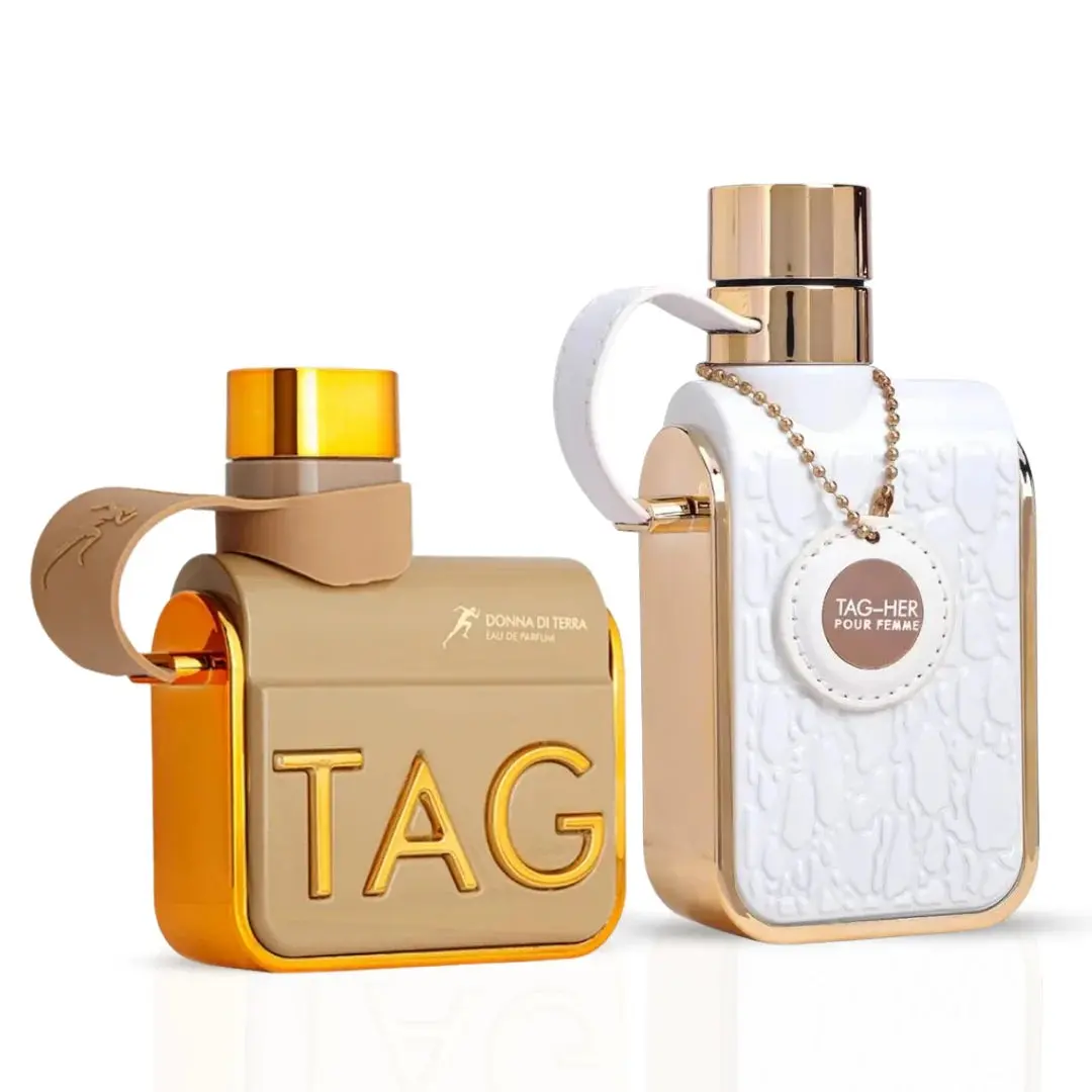 Tag Donna Di Terra & Tag Her Eau De Parfum Sprays 100ml (3.4 oz) By Armaf (Bundle)