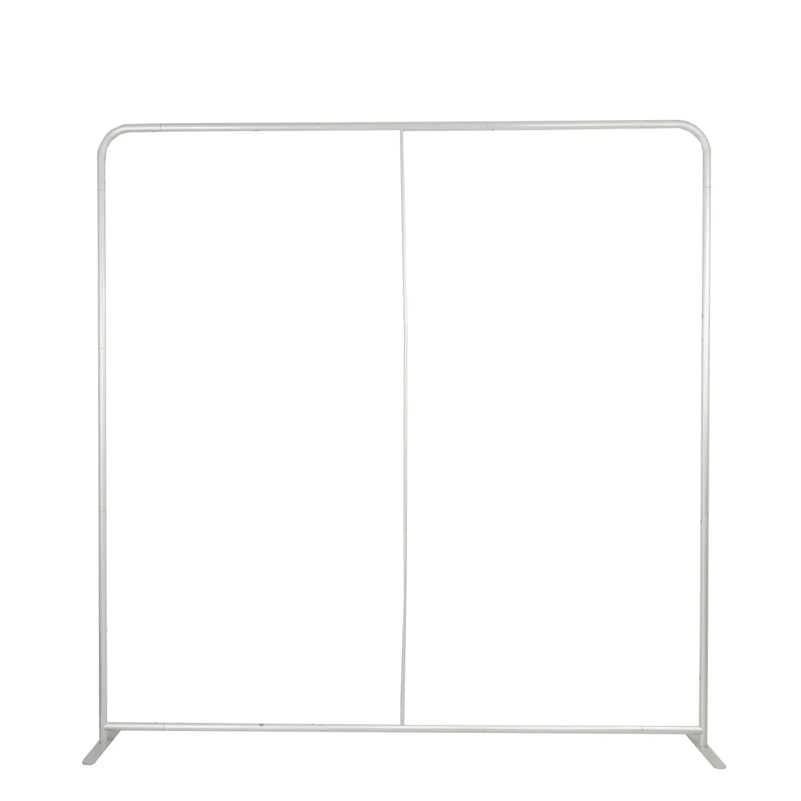 Aluminum Pillowcase Backdrop Stand, 8ft x 8ft Portable Rounded Corner Tension Fabric Display Stand for Exhibits, Photography & Banners