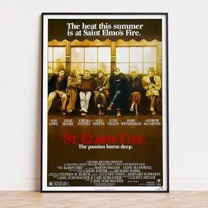 St. Elmo's Fire - Movie Poster |  | High Quality Ready To Print