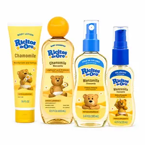 Ricitos de Oro Chamomile Complete Care Set | Shampoo, Body Lotion, Cologne & Styling Gel
