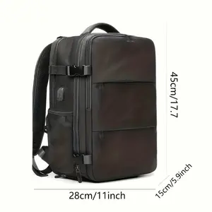2026 New Model Extra Large Capacity Travel Backpack with Shoe Compartment, Polyester Lightweight Laptop Backpack with Charging Port, Stylish Travel Commuting Bag