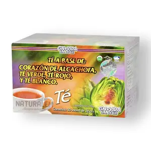 Tea Artichoke Herbal mix (Green Tea, Red Tea & White Tea) GN VIDA 30 Tea Bags 3g ea Net Wt 90g