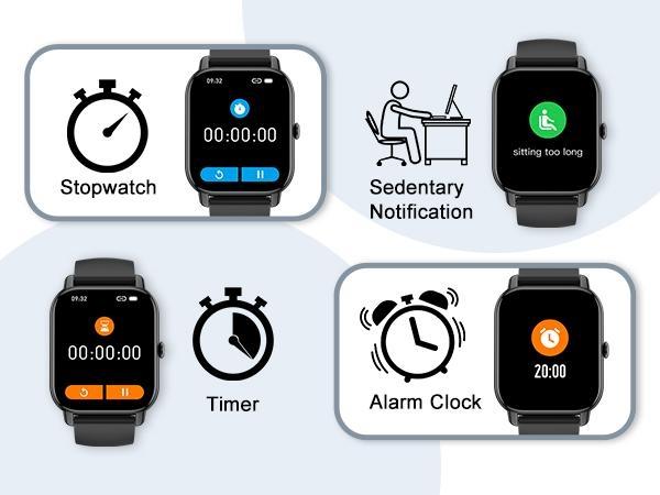 2026 Smart Watch for Men Women, 1.69'' HD Touch Screen Fitness Tracker, Bluetooth Call & Message Alerts, 110+ Sports Modes Activity Tracker, Heart Rate & Sleep Monitor, IP68 Waterproof, Compatible with iPhone Android 2026 Smart Watch for Men Women, 1.69'' HD Touch Screen Fitness Tracker, Bluetooth Call & Message Alerts, 110+ Sports Modes Activity Tracker, Heart Rate & Sleep Monitor, IP68 Waterproof, Compatible with iPhone Android