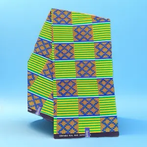 African Ankara Fabric - Unique Patterns & Colors - 6 Yard Each - Real Wax Impressions - Vibrant Design