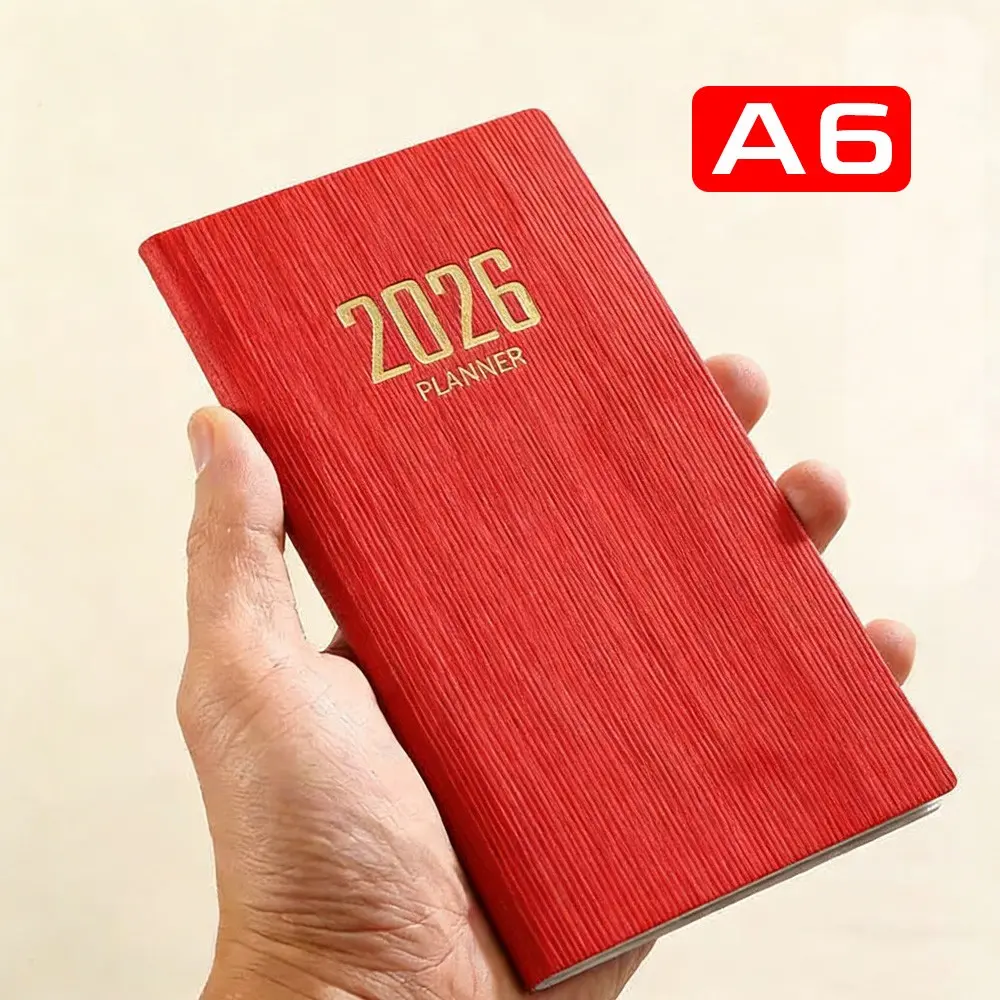 A6/A7 2026 Student Pocket Planner, Calendar Notebook - A-Z Letter