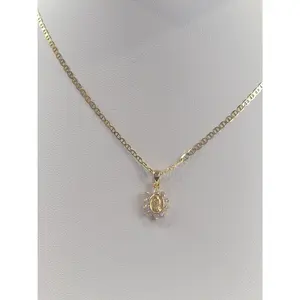 14K Gold Virgencita Mariner Set