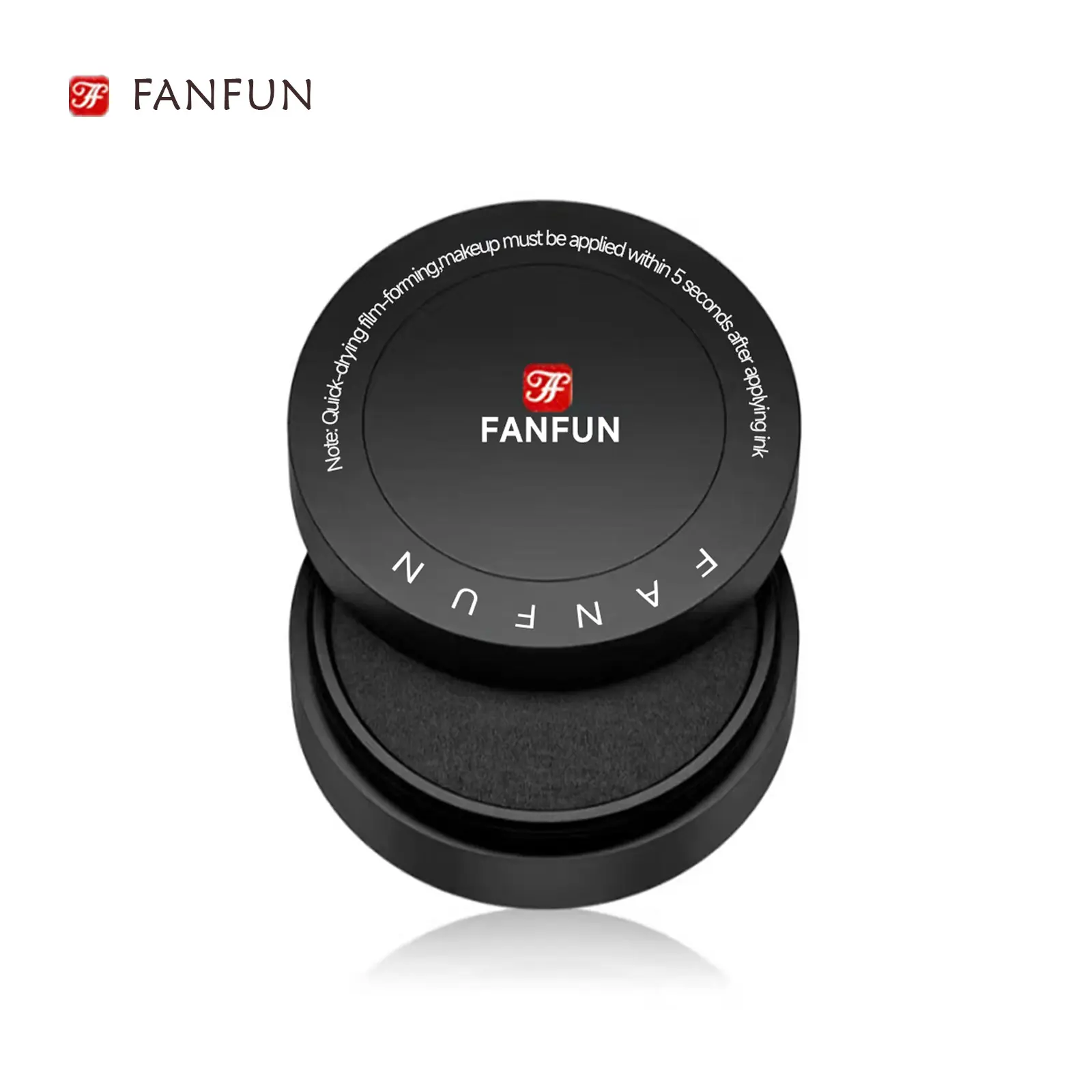 fan fun Lower Eyelash Stamp Ink Pad Refill, 10g Waterproof & Long Lasting Cosmetic, Anti-Smudge Makeup in Ink-Black or Brown, Lower Lashes