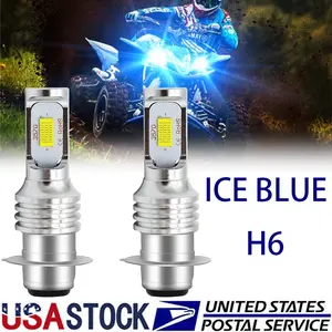 FOR Kawasaki KFX400 2003 2004 2005 2006 H6 Xenon HID Hyper Blue 8000K Headlight Bulbs Lights