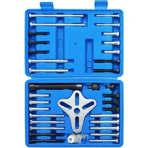 NYXOVA 46PCS Harmonic Balancer Puller Set – Steering Wheel & Crankshaft Pulley Removal Kit for Cars & SUVs