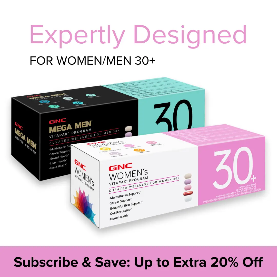 [FallDealsForYou] 2 Boxes of GNC 30+ Vitapak, Curated Supplements for Women/Men...