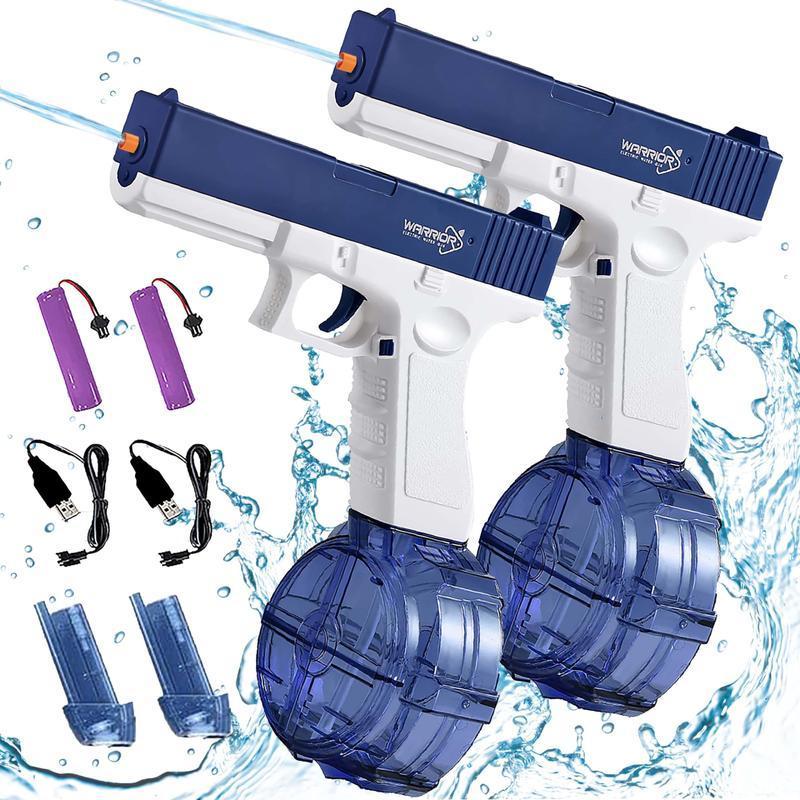 Luminous Flame Effect Electric Water Blaster, High-Speed Continuous Firing Auto Squirt Gun, 320cc Large Capacity & 32 FT Range, Ultimate Summer Outdoor Fun Toy
