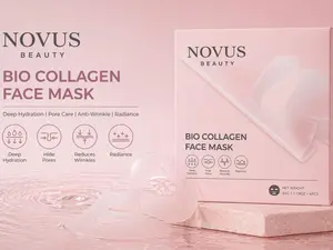 Novus Beauty- Bio Collagen Gel Face Mask 4 Sheets Major Fade