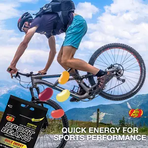 Jelly Belly Sport Beans - Assorted and Extreme Assorted With Caffeine – Energy Chews [24 PACK] Energizing Jelly Beans BOX - Click for more sizes