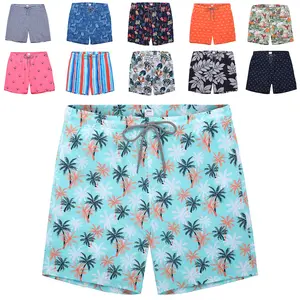 Men's Quick-Dry Stretchy Mesh-Lined Swim Trunks, Multi-Size Breathable Summer Beach Activewear Shorts, Stretchy Trunk