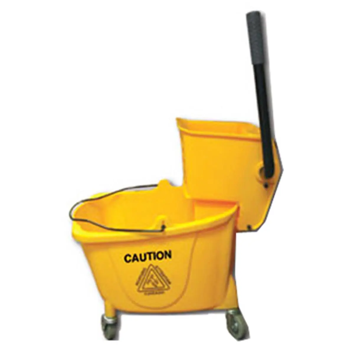 212 MAIN Value-Plus Sidepress Wringer & Plastic Bucket Combo Mop, 14x16 in, 35 qt Capacity, 16.25 lbs, Higher Back Design, Model 7Y-2636-3Y