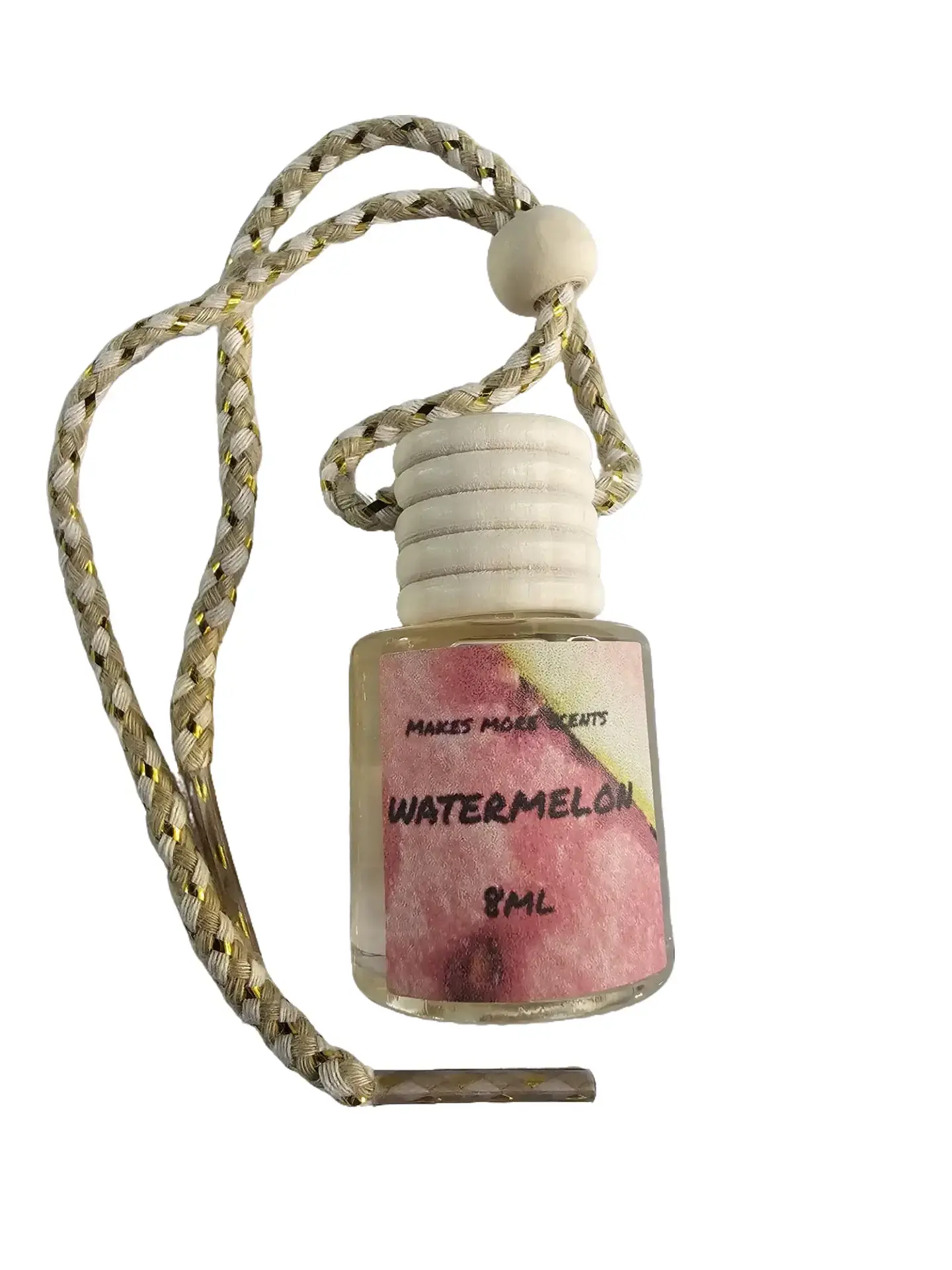 8ml Watermelon Essential Oil Diffuser - Fruity Sweet Refreshing Capsule, Automotive Interior Air Freshener Accessory, Car Scent, Enhances Ambiance