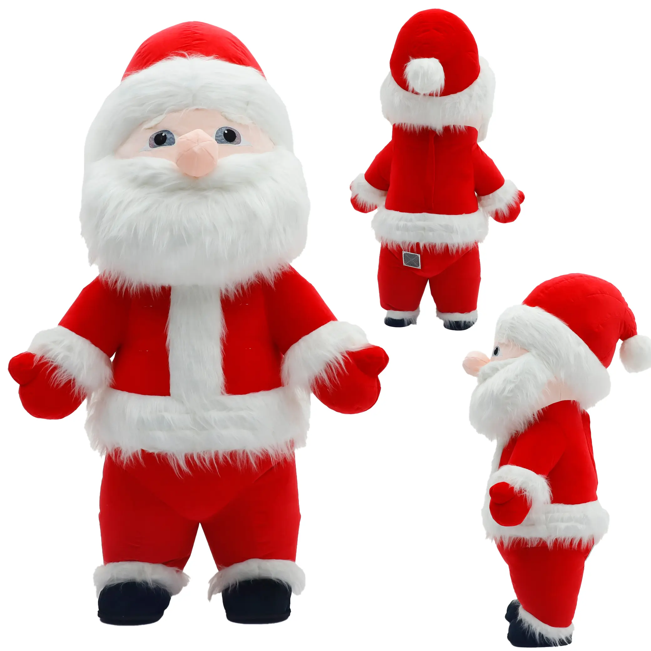 2025 New Ultra Soft Giant Santa Claus Design 3D Inflatable Dress Costume - Holiday Clothing for Christmas, Halloween Events (Festive & Party Supplies, Party Hats, Masks & Accessories)