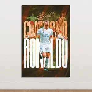 Cristiano Ronaldo Poster Print Unframed, Portugal Poster, Football Poster, Wall Art, Home Decor, No Frame