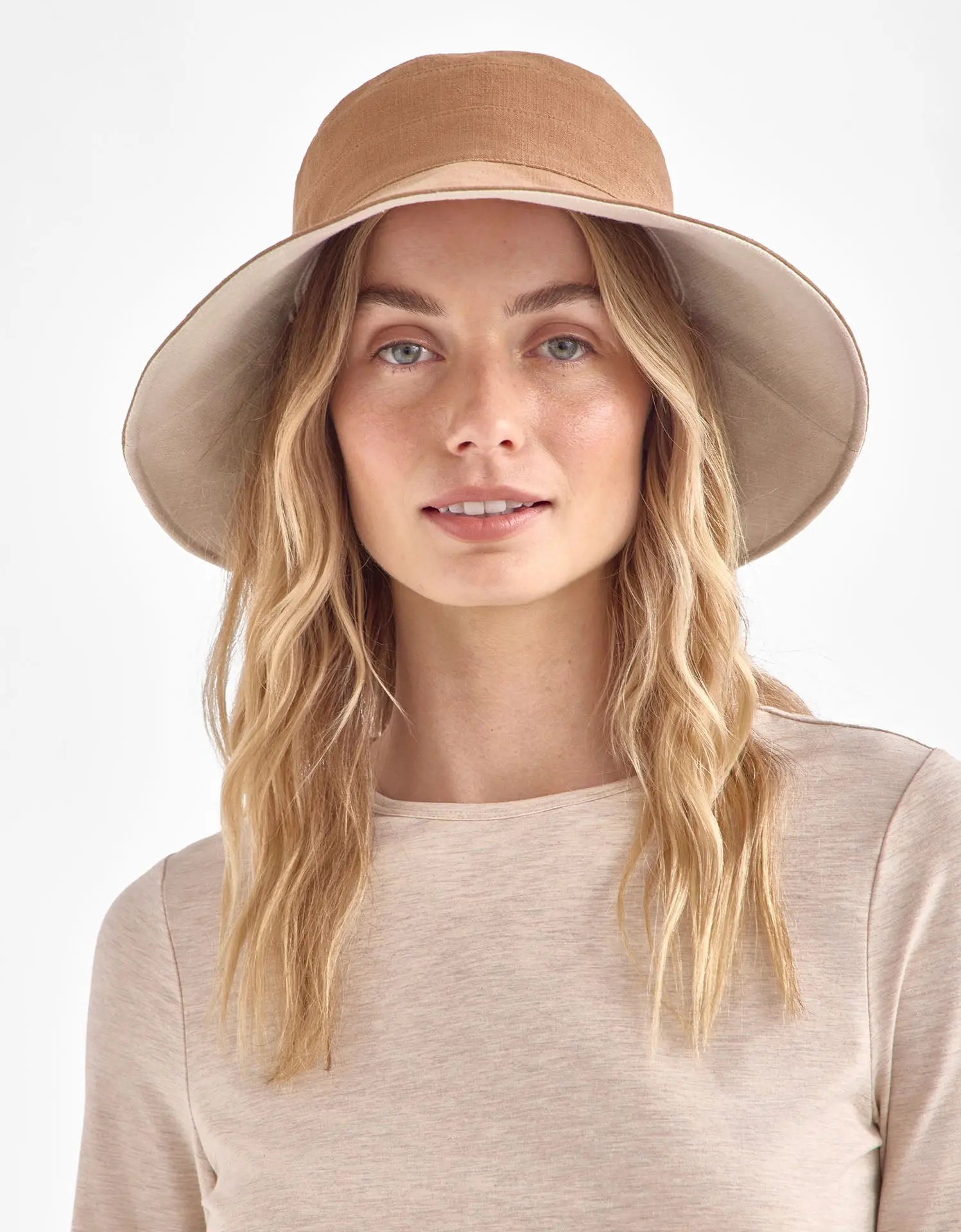 Solbari Female 4" (10 cm) Wide Brim Sunshade Hat - UPF 50+, Anti-UV Blend Fabric, Casual Trendy Hat, Plain, Ponytail Hole, Travel-Friendly, Beach Use, Functional Outdoor Fashion Accessory