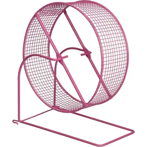 Wire Mesh Hamster/Gerbil Wheel Toy for Small Animals, 8-Inch, Colors Vary