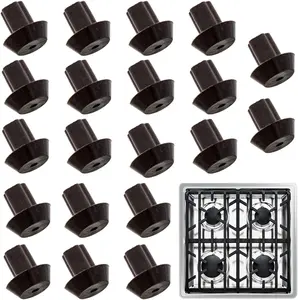 IMPRESA 20-Pack Rubber Feet for Stove Grates - Compatible with Viking Range Models DVGSU101 & VGRT560-6GQ - Black Heat-Resistant Material Impresa Products