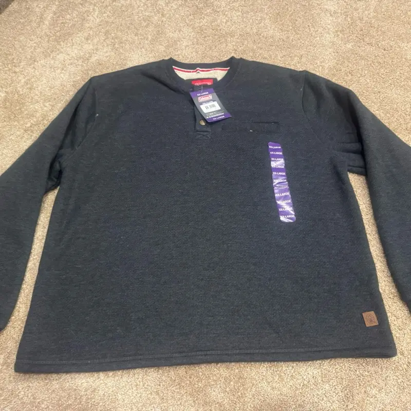 Columbia Mens XXL Flannel Shirt - Black Long Sleeve Casual Wear