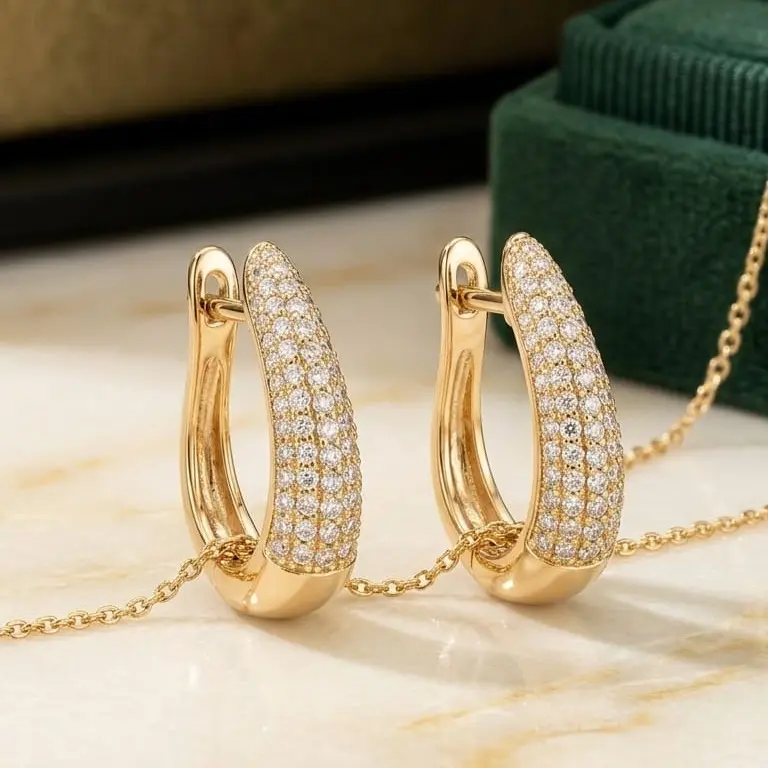 Beautiful Earrings for Daily Use Elegant Design Simple Elegance Versatile Appeal Enhance Your Look Charming Addition to Jewelry Collection
